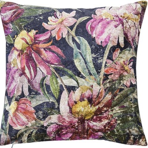 Kissenhülle DONE. Peonies Kissenbezüge Gr. B/L: 45 cm x 45 cm, 1 St., Polyester, bunt Kissenbezüge gemustert Vorderseite im Vintage-Look