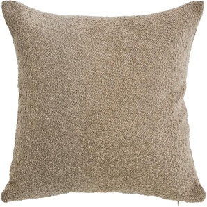 Kissenhülle DONE. Touch Kissenbezüge Gr. B/L: 65 cm x 65 cm, 1 St., Polyester-Acetat, grau (taupe) Kissenbezüge Einfarbige Kissenhülle aus weichem Bouclé-Stoff