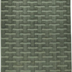 done.® Badematte Delia, Höhe 10 mm, rutschhemmend beschichtet, fußbodenheizungsgeeignet, Baumwolle, rechteckig, Badteppich, Uni-Farben, Hoch-Tief Effekt, reine Baumwolle, waschbar