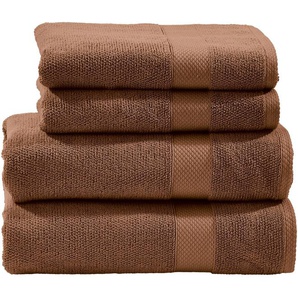 done.® Handtuch Set Deluxe 2x Handtücher (50x100 cm), 2x Duschtücher (70x140 cm), Zwirnfrottee (Set, 4-St), Hotelqualität aus hochwertigem Zwirnfrottier