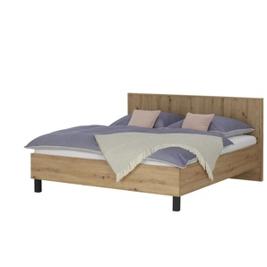 Doppelbett  Calvas ¦ holzfarben ¦ Maße (cm): B: 192,4 H: 102