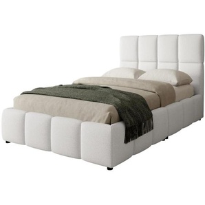 Doppelbett mit Bettkasten NOSTRO hellbeige 140x200cm