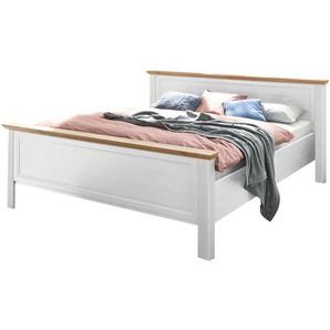 Doppelbett  Varese ¦ weiß ¦ Maße (cm): B: 205 H: 98