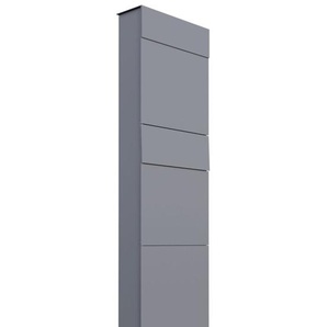Doppelbriefkasten Standbox Grau Metallic RAL 9007