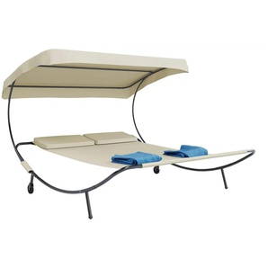 Doppelliege   ¦ creme ¦ Maße (cm): B: 182 H: 137