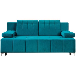 Doppelliegensofa  Cosinus ¦ türkis/petrol ¦ Maße (cm): B: 202 H: 97 T: 103.0