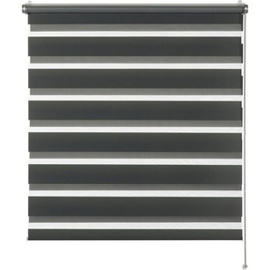 Doppelrollo Tilda, SCHÖNER WOHNEN-Kollektion, transparent, mit Bohren/ohne Bohren, freihängend, Klemmfix, geklemmt, silberne oder weiße Rollo-Technik