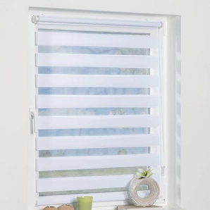 Doppelrollo K-HOME Maringa Klemmfix Rollos Gr. 150 cm, 120 cm, weiß Doppelrollos Rollo