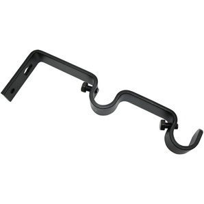 Doppelträger Memphis offen für Ø 16 mm Schwarz-Matt