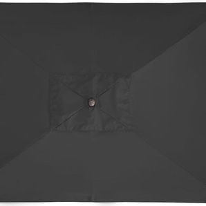 Doppler Alu Wood Auto-Tilt Ultra 210 x 140 cm Marktschirm Sonnenschirm 3 Farben Mittelmastschirm 840 Anthrazit 457317 840