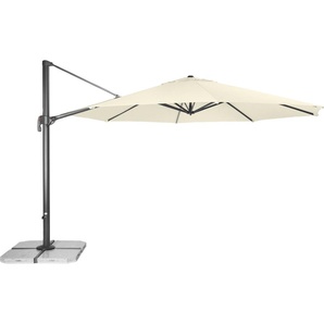 Ampelschirm DOPPLER Standschirme beige (natur) Sonnenschirme inkl. Schirmständer, ohne Wegeplatten, UV-beständig