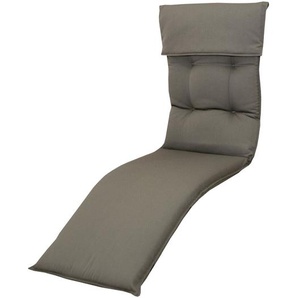 DOPPLER Relax Style Relaxsesselauflage, grau, Dralon, 175 x 45,5 x 7 cm, inklusive Befestigungsbänder 5132307777/B