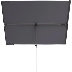Doppler Sonnenschirm, Anthrazit, Alu, Textil, 130x180 cm, 360° drehbar, höhenverstellbar, Knickgelenk, regenabweisend, wetterfest, Sonnen- &