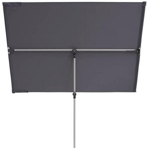 Doppler Sonnenschirm, Anthrazit, Alu, Textil, 130x180 cm, 360° drehbar, höhenverstellbar, Knickgelenk, regenabweisend, wetterfest, Sonnen- &