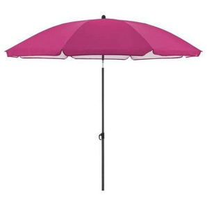 Doppler Sonnenschirm, Anthrazit, Pink, Textil, 160x160 cm, höhenverstellbar, Knickgelenk, wetterbeständig, Sonnen- & Sichtschutz, Sonnenschirme,