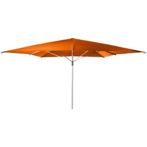 Doppler Sonnenschirm, Orange, Alu, Textil, 400x400 cm, Sonnen- & Sichtschutz, Sonnenschirme