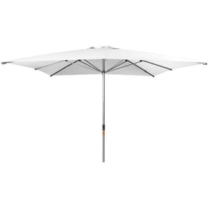 Doppler Sonnenschirm, Silber, Weiß, Textil, 350x350 cm, Sonnen- & Sichtschutz, Sonnenschirme