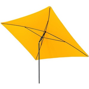 Doppler Sunline Waterproof 230 x 190 cm Sonnenschirm in 10 Farben Mittelmastschirm Balkonschirm 811 Gelb
