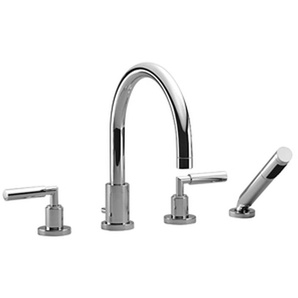 Dornbracht Wannen-VierLochbatterie Tara. Dark Platinum matt, 27512882-99