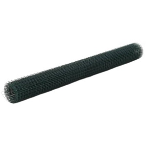Drahtzaun Stahl mit PVC-Beschichtung 25x1,5 m Grün