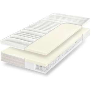 Dreamer eXpress 7-Zonen-Latex-Tonnentaschenfederkernmatraze  Senso 3 ¦ weiß ¦ Maße (cm): B: 90 H: 24