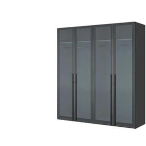 Dreamer eXpress Drehtürenschrank  Dreamer ¦ schwarz ¦ Maße (cm): B: 202,5 H: 220 T: 58.5