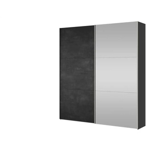 Dreamer Junges Wohnen Schwebetürenschrank Dreamer - schwarz - Materialmix - 202,5 cm - 220 cm - cm 46,0 | Möbel Kraft