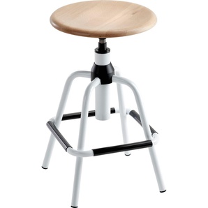 Drehhocker MAYER SITZMÖBEL 1202 Hocker Gr. B/H/T: 34 cm x 58 cm x 34 cm, braun (buche) Bürohocker Drehhocker 1202