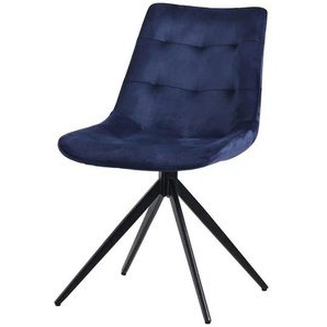 Drehstuhl   ¦ blau ¦ Maße (cm): B: 48 H: 82