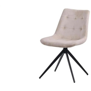 Drehstuhl ¦ creme ¦ Maße (cm): B: 48 H: 82