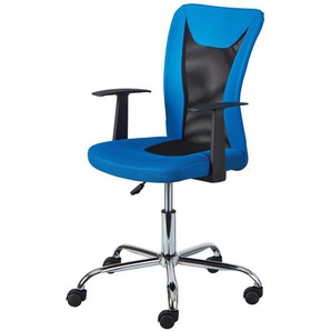 Drehstuhl   Donny - blau - Materialmix - 55 cm - 85 cm - 54,5 cm | Möbel Kraft