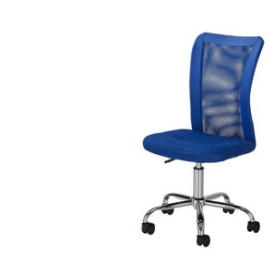 Drehstuhl  Ill ¦ blau ¦ Maße (cm): B: 43 H: 88 T: 56.0