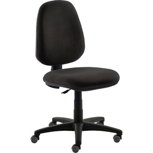 Drehstuhl MAYER SITZMÖBEL 2211 Stühle Gr. B/H/T: 62 cm x 93 cm x 62 cm, Struktur (recyceltes Polyester), Gestell Schwarz-Hartbodenrollen + Kunststoff, schwarz (schwarz, schwarz) Baby Bürodrehstuhl Kinderdrehstuhl Kinderdrehstühle recyceltes Polyester
