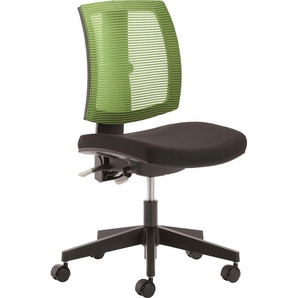 Drehstuhl MAYER SITZMÖBEL 2232 Stühle Gr. B/H/T: 62 cm x 88 cm x 62 cm, 1 St., Struktur (100% Polyester), besonders für Frauen geeignet + Kunststoff, grün (grün, schwarz, schwarz) Baby Bürodrehstuhl Kinderdrehstuhl Kinderdrehstühle besonders für Frauen