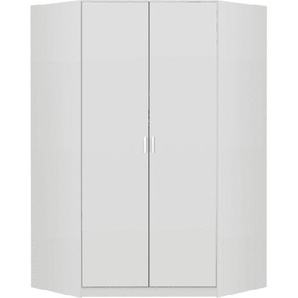 Drehtüren-Eckschrank Bremen, weiß, 117 x 197 cm