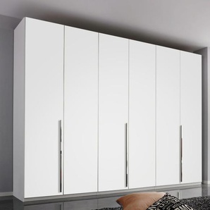 Drehtürenkleiderschrank Montclar, alpinweiß matt, 300 x 223 cm, inkl. umfangreicher Zusatzausstattung