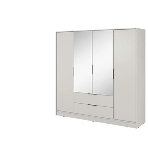Drehtürenschrank 206 cm breit - beige - Materialmix - 206 cm - 200 cm | Möbel Kraft