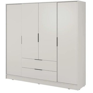 Drehtürenschrank 206 cm breit - beige - Materialmix - 206 cm - 200 cm | Möbel Kraft