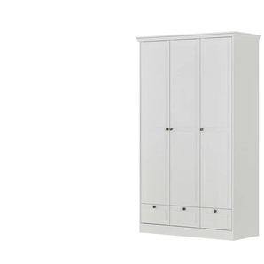 Drehtürenschrank  3-türig  Laurito ¦ weiß ¦ Maße (cm): B: 120 H: 200 T: 51.0
