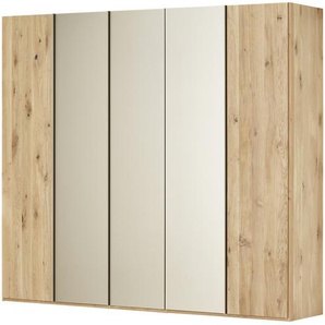 Drehtürenschrank, 5-türig  Kaja ¦ holzfarben ¦ Maße (cm): B: 249,6 H: 222,3 T: 57