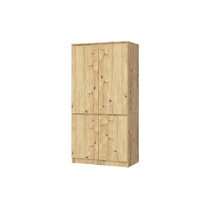 Drehtürenschrank 90 cm breit Valentina ¦ holzfarben ¦ Maße (cm): B: 90 H: 180