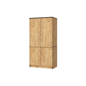 Drehtürenschrank 90 cm breit Valentina ¦ holzfarben ¦ Maße (cm): B: 90 H: 180
