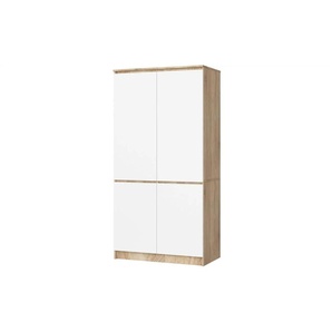 Drehtürenschrank 90 cm breit Valentina ¦ mehrfarbig ¦ Maße (cm): B: 90 H: 180