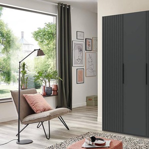 Drehtürenschrank Andorra 150cm Grau/Graphit