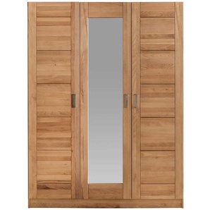Drehtürenschrank aus Kernbuche Massivholz 205 cm hoch