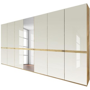 Drehtürenschrank Barcelona V 350 x 216cm Braun 1 Spiegeltür