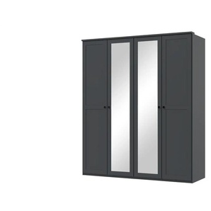 Drehtürenschrank  Chalet ¦ schwarz ¦ Maße (cm): B: 180 H: 210 T: 58.0