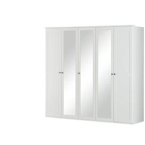 Drehtürenschrank  Chalet ¦ weiß ¦ Maße (cm): B: 225 H: 210 T: 58.0