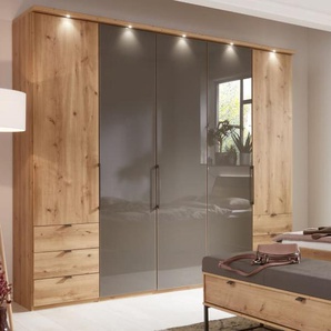 Drehtürenschrank Clivo 1000, Bianco Eiche Nachbildung