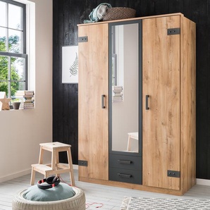 Drehtürenschrank Cork 135cm Braun